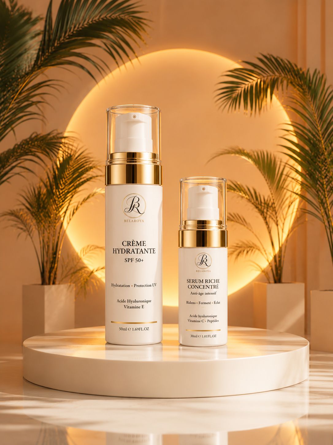 PACK COMPLET Crème Hydratante SPF 50+ & Sérum Riche Concentré